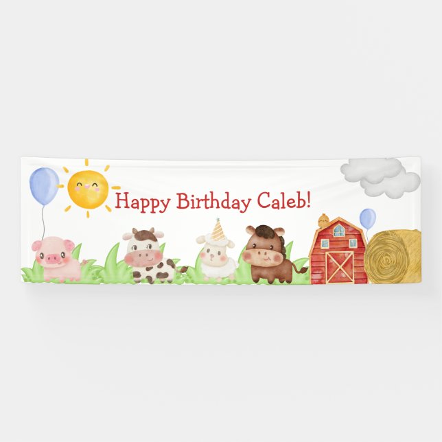 Bannière d'anniversaire heureuse (Horizontal)