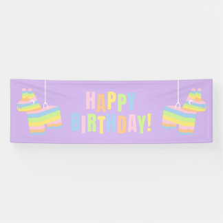 Bannière d'anniversaire Joyeux Anniversaire Pinata