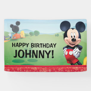 Bannière d'anniversaire Mickey Mouse