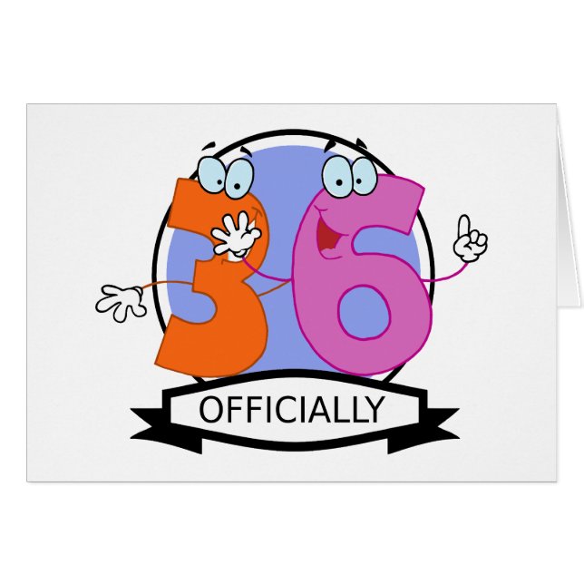 Bannière d'anniversaire officielle 36 (Devant horizontal)