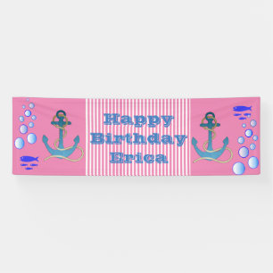 Bannière d'anniversaire personnelle sur le thème n