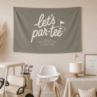 Bannière d'anniversaire pour golf Par-tee 1ère ann
