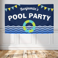 Bannière d'anniversaire pour une fête au bord de l