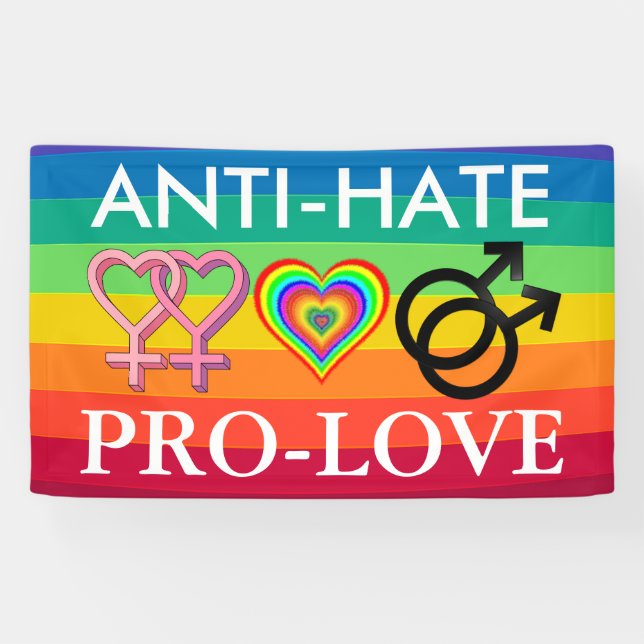 Bannière d'arc-en-ciel de la protestation LGBT de (Horizontal)