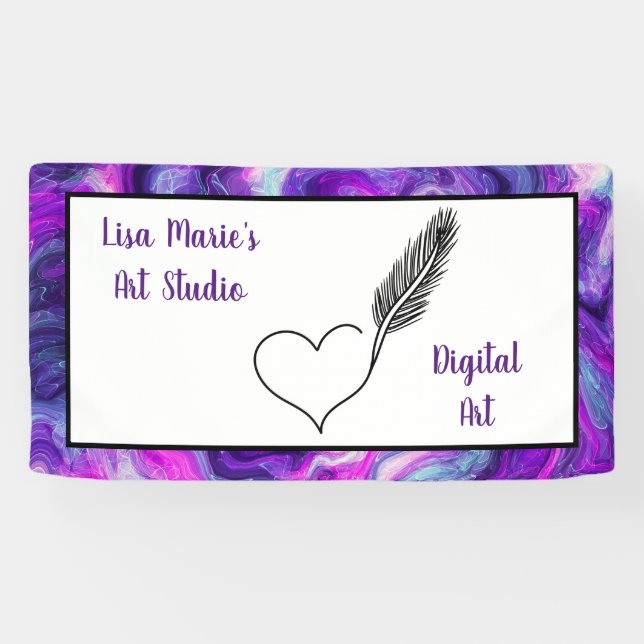 Bannière d'art personnalisée pour les expositions  (Horizontal)