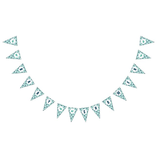 Bannière de baby shower de baleine bleue (Tout)