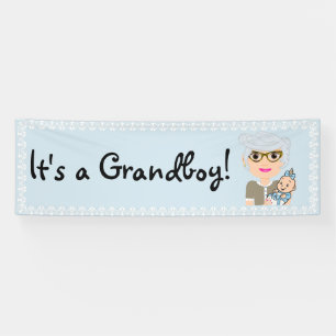 Bannière de baby shower de grand-mère