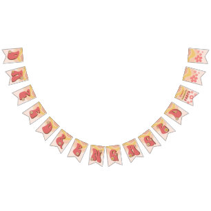 Bannière de bachelorette rétro super et fiancée