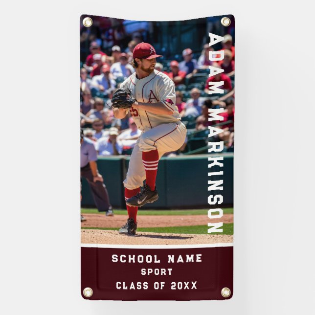 Bannière de base de softball extérieur sport senio (Verticale)