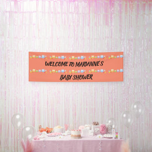 Bannière de Bienvenue de Chouette de Bébé Look Who