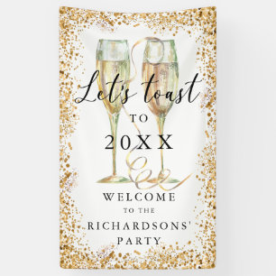 Bannière de bienvenue de la Parties scintillant Go