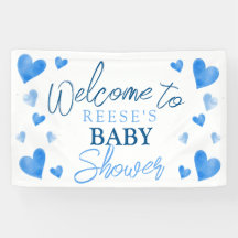 Bannière de bienvenue du Baby shower d'hiver des C