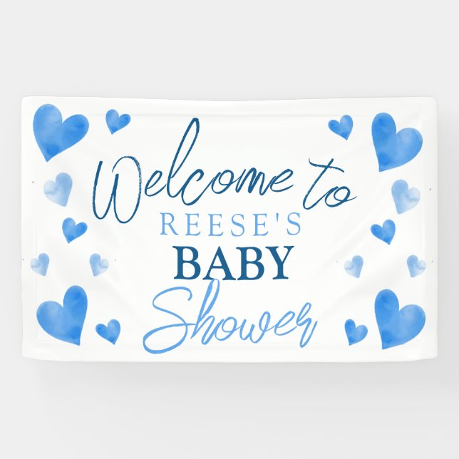 Bannière de bienvenue du Baby shower d'hiver des C (Horizontal)