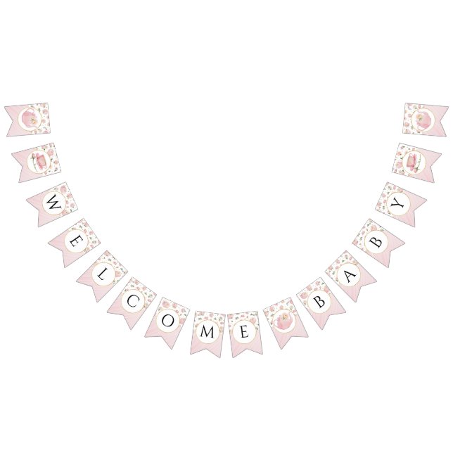 Bannière de bienvenue du Baby shower Tea Party (Tout)