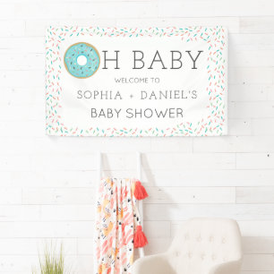 Bannière de bienvenue en vinyle de Baby shower de 