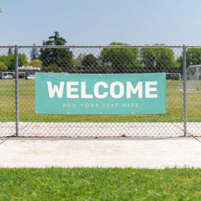 Bannière de bienvenue modifiable Poster Vinyl Fair (En situation)