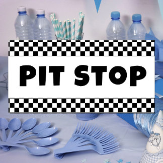 Bannière de bienvenue Pit Stop Party | Anniversair