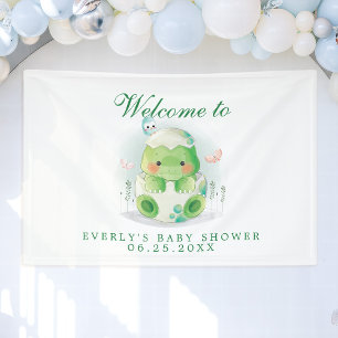 Bannière de Bienvenue pour Baby Shower Mignon Œuf