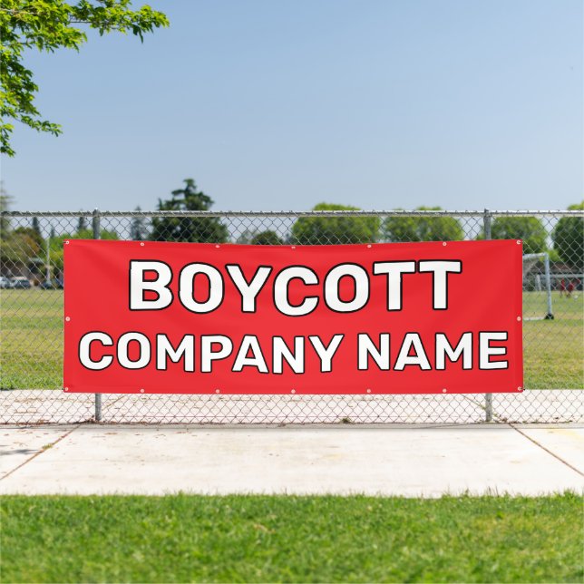 Bannière de boycott personnalisé (Insitu)