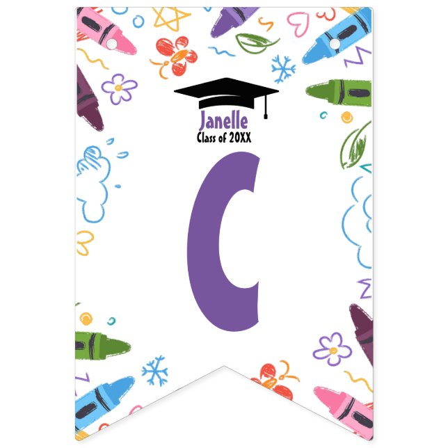 Bannière de Bunduling de la maternelle de Doodle (Premier drapeau)