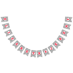 Bannière de Bunting Coeurs mignons