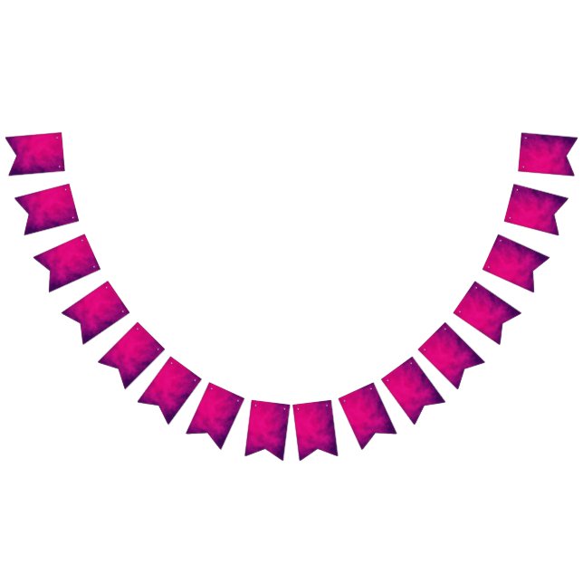 Bannière de Bunting Magenta Purple Party - Personn (Tout)