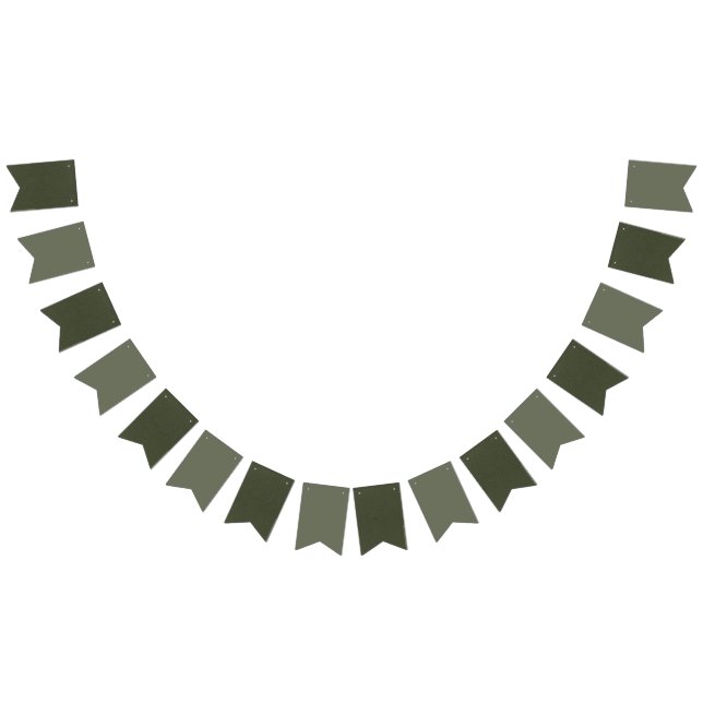 Bannière de Bunting Moss Green - Personnalisable (Tout)