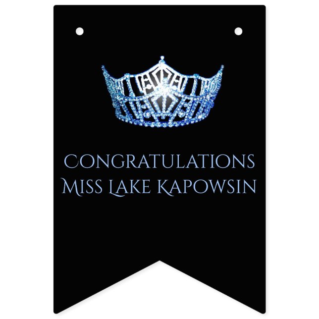 Bannière de Bunting Party de Miss America (Premier drapeau)