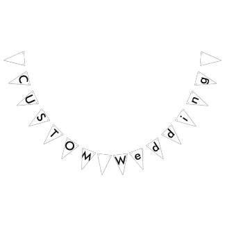 Bannière de Bunting Personnalisé mariage - Triangl