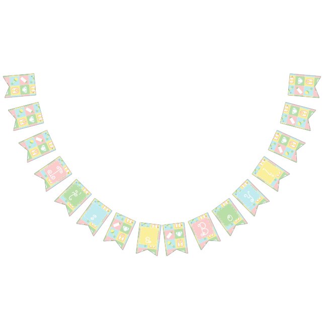 Bannière de Bunting Quilt pour bébé (Tout)