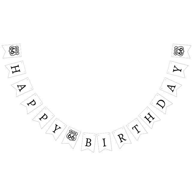 Bannière de Bunting Route 66 (Tout)