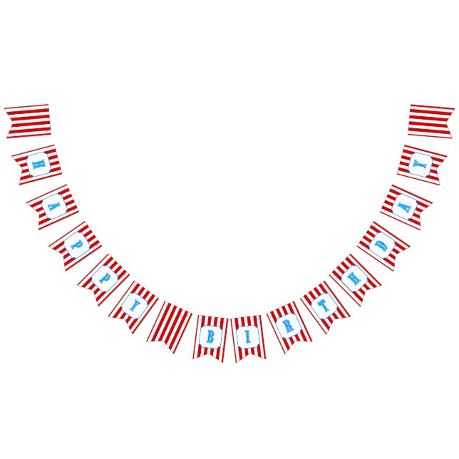 Bannière de cirque de joyeux anniversaire (Tout)
