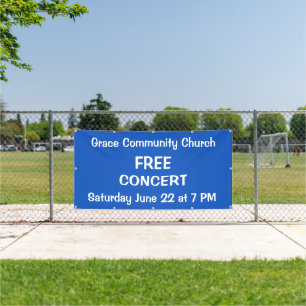 Bannière de concert de l'église personnalisée