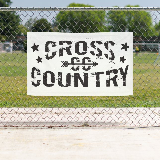 Bannière de cross-country (En situation)