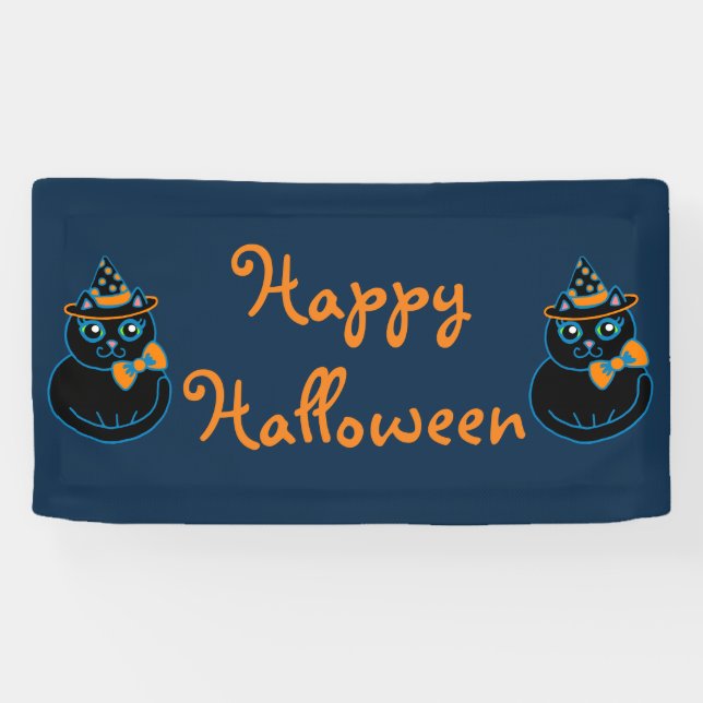 Bannière de décoration de fête d'Halloween (Horizontal)