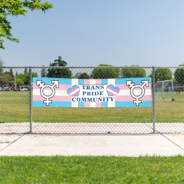 Bannière de défilé communautaire Trans Pride (Insitu)