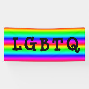 Bannière de défilé en arc-en-ciel du Gay pride LGB