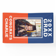 Bannière de diplôme en deux tons