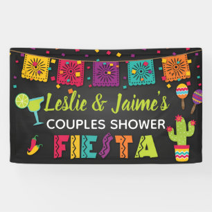 Bannière de douche Fiesta Couples avec Margarita