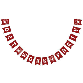 Bannière de drapeau de partie de travail