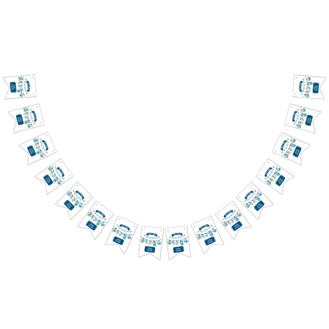 Bannière de fanions pour Baby Shower C'est Un Garç (Tout)