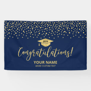 Bannière de Félicitations de Remise de Diplôme ave