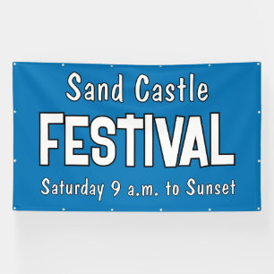 Bannière de festival personnalisée