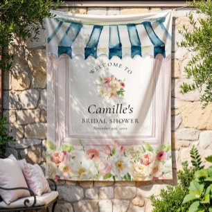 Bannière de Fête de Mariage Jardin de Fleurs