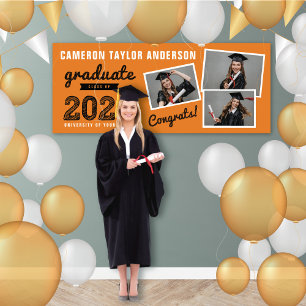 Bannière de fête de remise des diplômes 2026 Bold