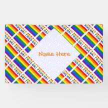 Bannière de fête LGBTQ de la fierté gay personnali