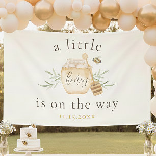 Bannière de fête prénatale pour bébé Little Honey