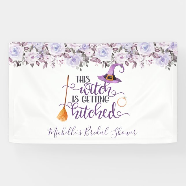 Bannière de fête prénuptiale pour cette sorcière q (Horizontal)