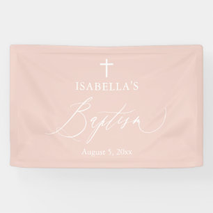 Bannière de fond de la croix rose Dusty