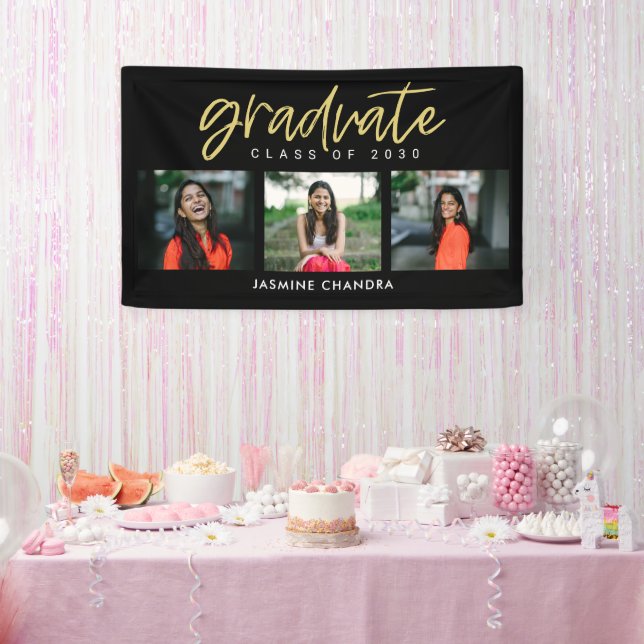 Bannière de graduation de couleur Cool (Fête)